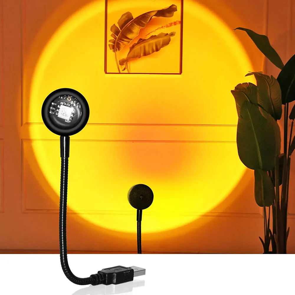 Sunset Lamp Projection - 1 шт., свет заката, Радужный проекционный