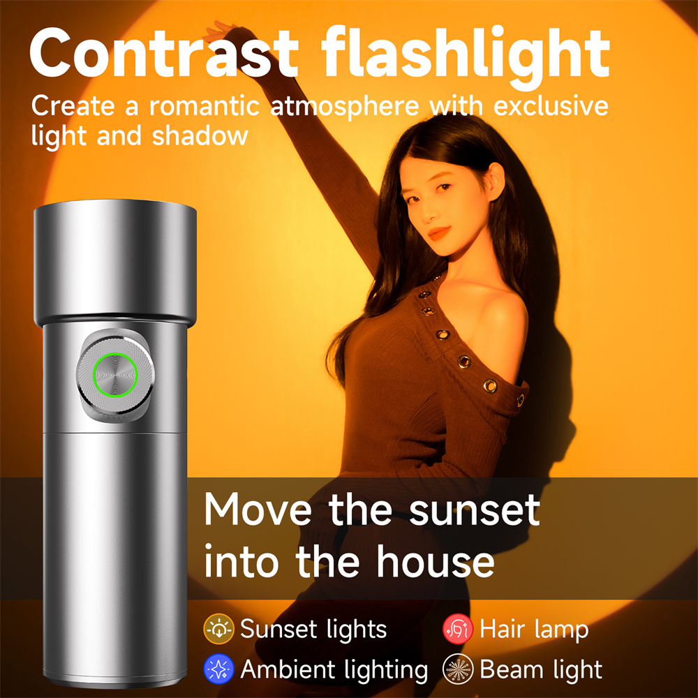 Sunset Lamp Projection - НОВЫЙ Фотосветильник с 4 цветами RGB