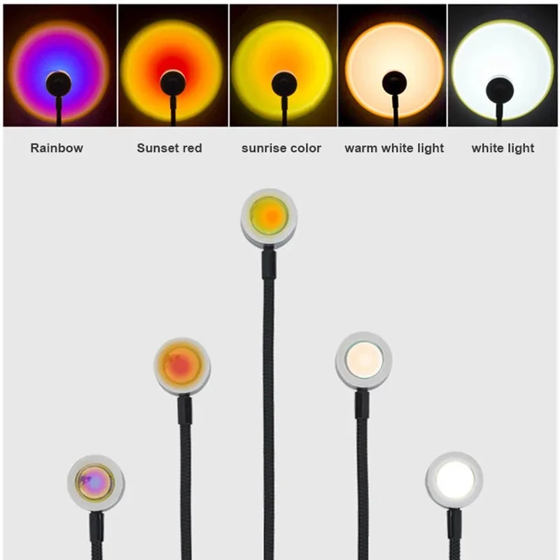Sunset Lamp Projection - Проекционная лампа USB Закат Радуга Атмосфера