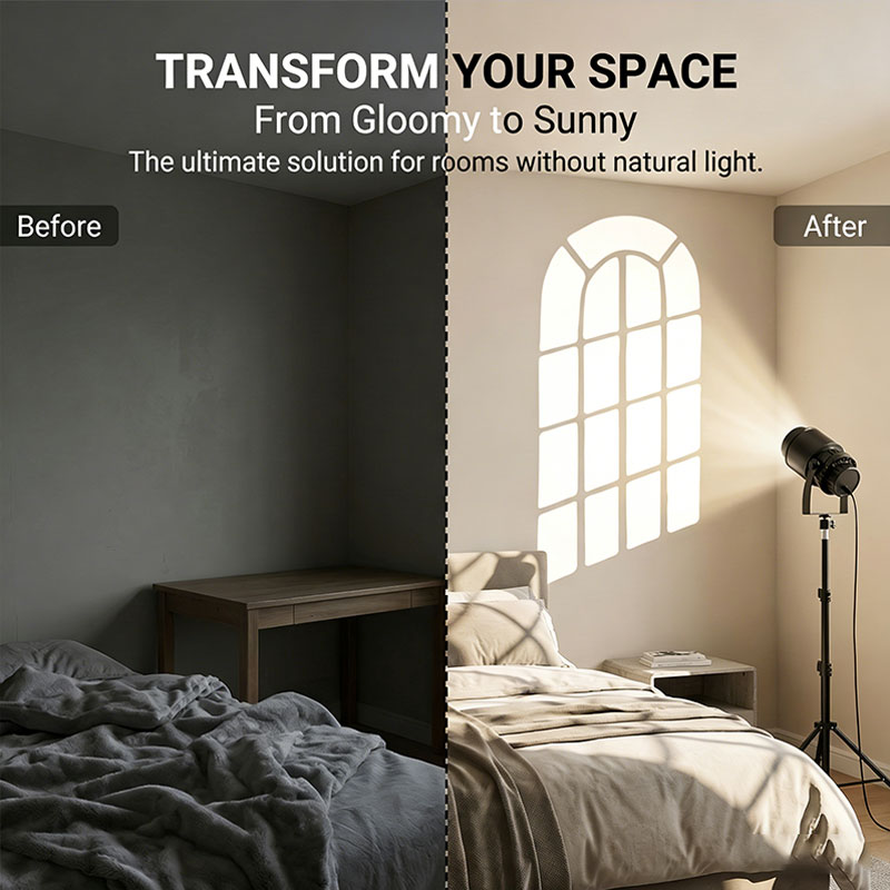 Sunset Lamp Projection - 15W LED-лампа для проекции виртуального окна,