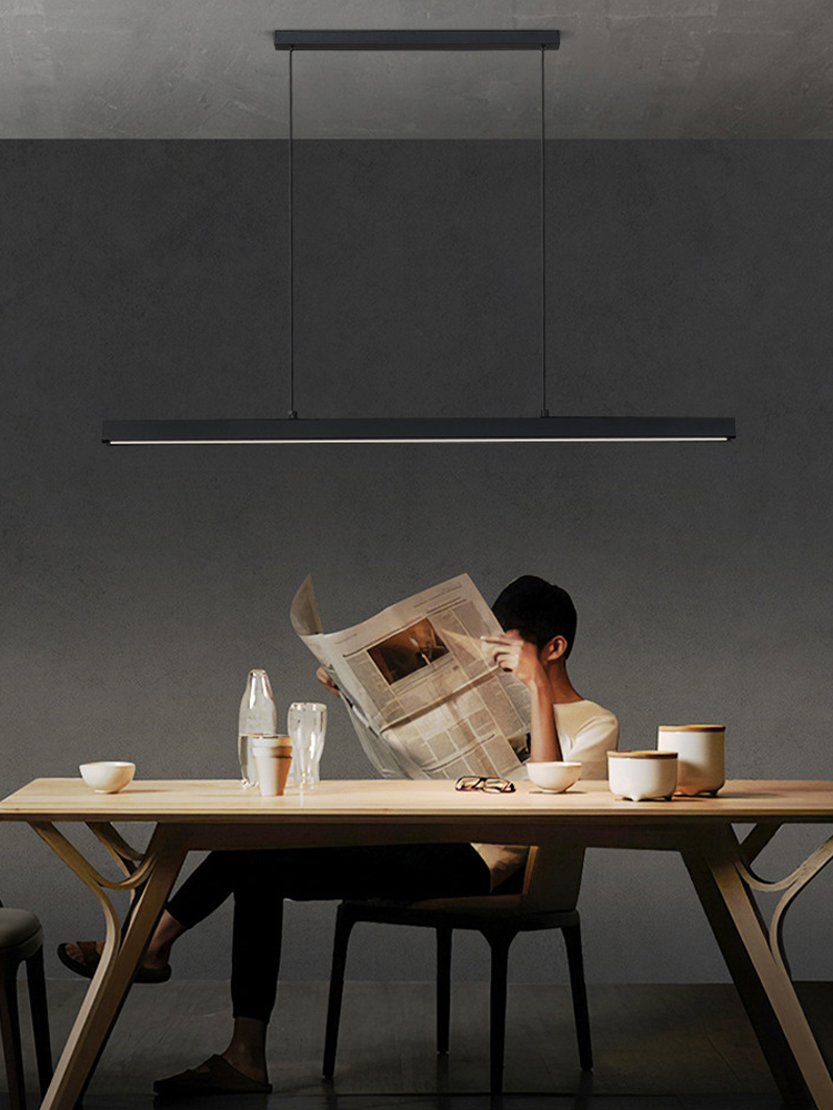 Decor Lighting Online - Современный ресторан, длинная линия, светодиодный подвесной