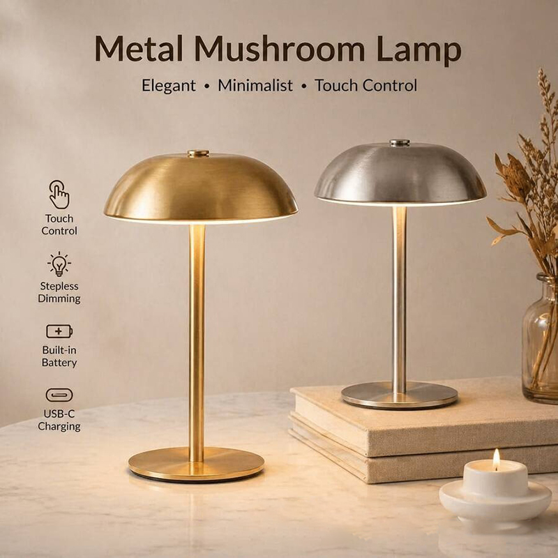 Mushroom Table Lamp - Милая настольная лампа в форме гриба,