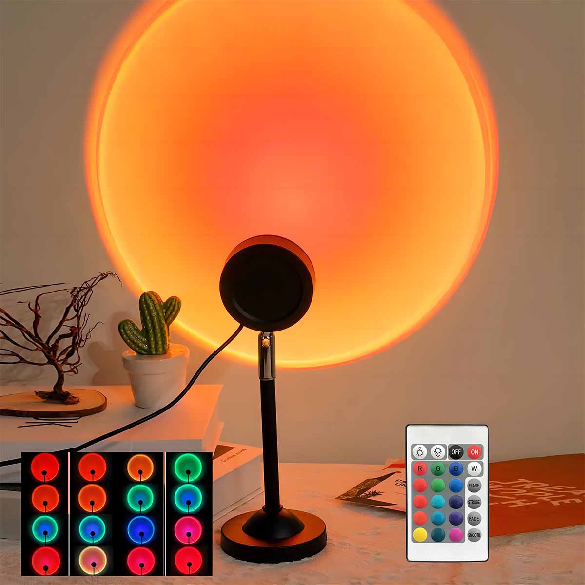 Sunset Lamp Projection - Проекционный светильник «Закат» с пультом ДУ,