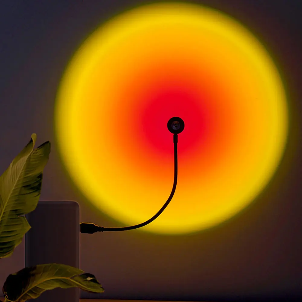 1 шт., свет заката, Радужный п – обзор и цена Sunset Lamp Projection