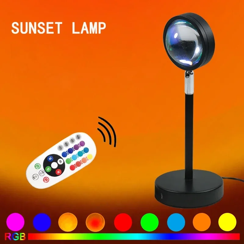 Свет настроения заката, нескол – обзор и цена Sunset Lamp Projection