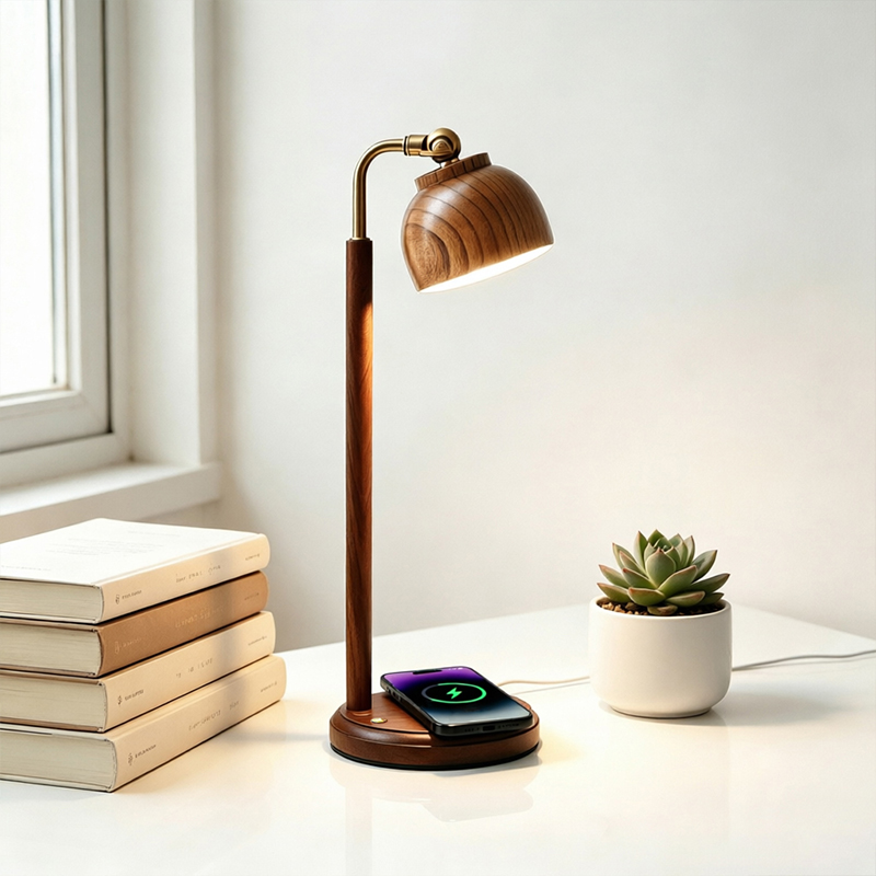 Настольная лампа из орехового  – обзор и цена Mushroom Table Lamp
