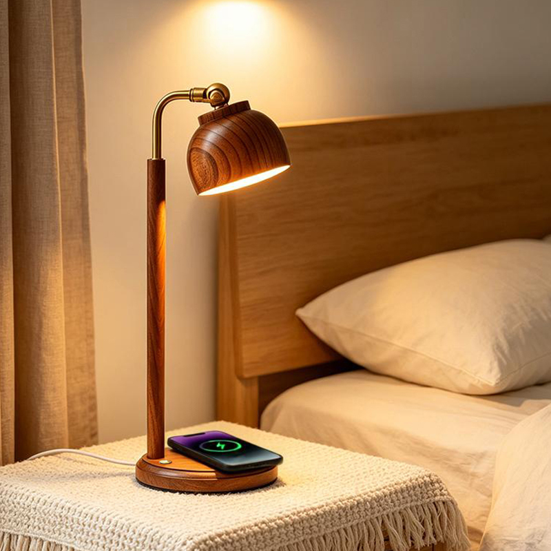 Настольная лампа из орехового  – обзор и цена Mushroom Table Lamp