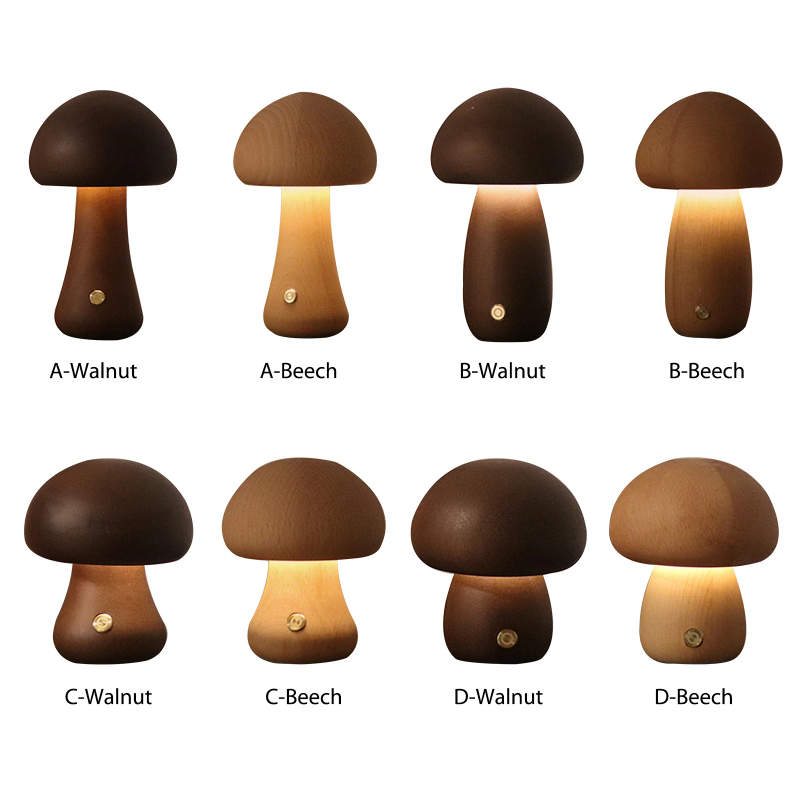 Милый грибной светодиодный ноч – обзор и цена Mushroom Table Lamp