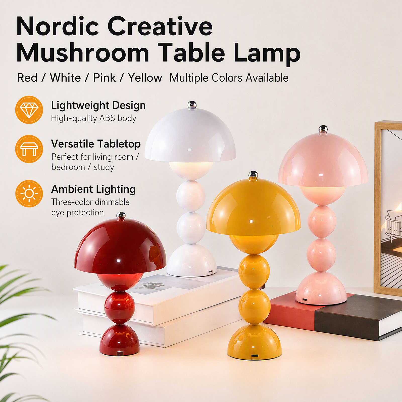 Ретро-светильник в форме гриба – обзор и цена Mushroom Table Lamp
