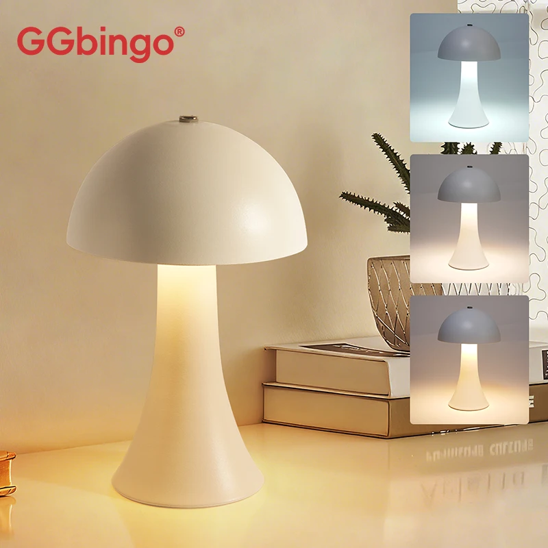 GGbingo Перезаряжаемая новая с – обзор и цена Mushroom Table Lamp