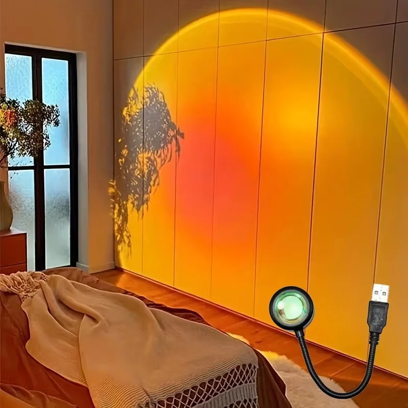 Мини USB ED лампа заката ночни – обзор и цена Sunset Lamp Projection